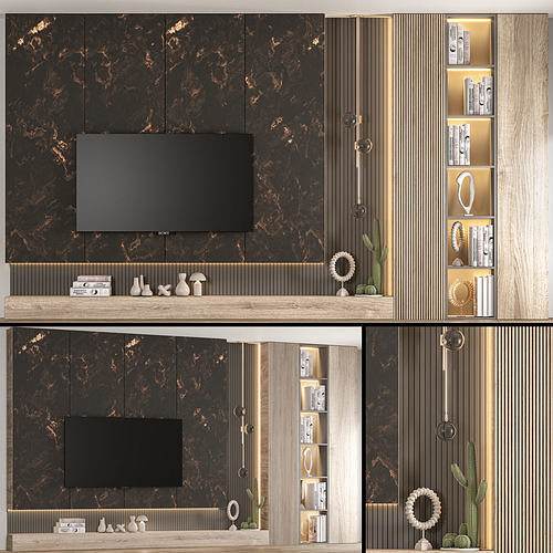 Tv Wall modern c 3D model