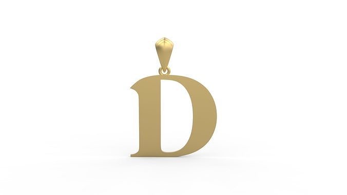 Initial Letters Pendant Amboqia Boriango D 3D print model
