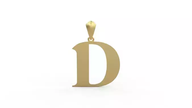 Initial Letters Pendant Amboqia Boriango D