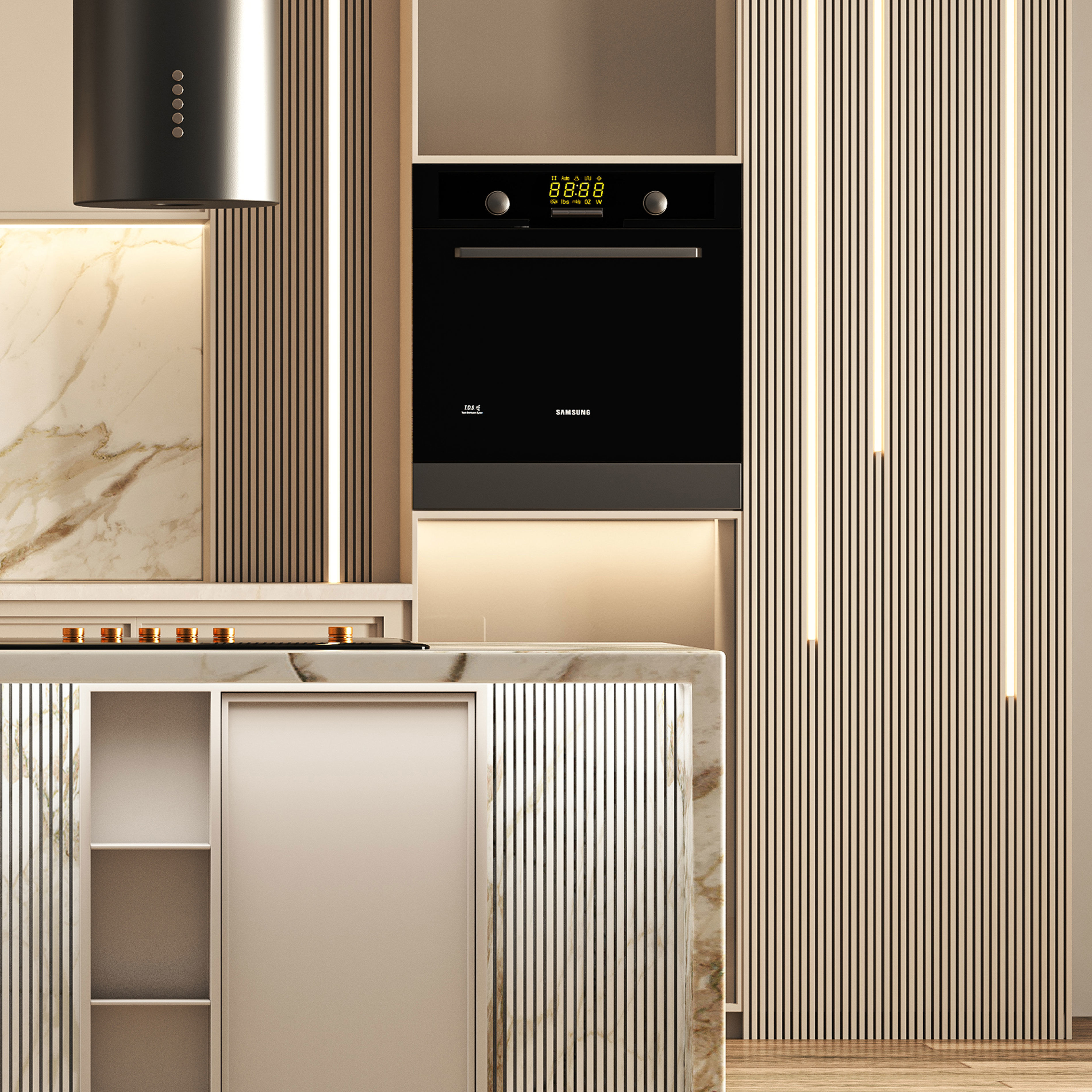 Kitchen modern 01 3D model_4