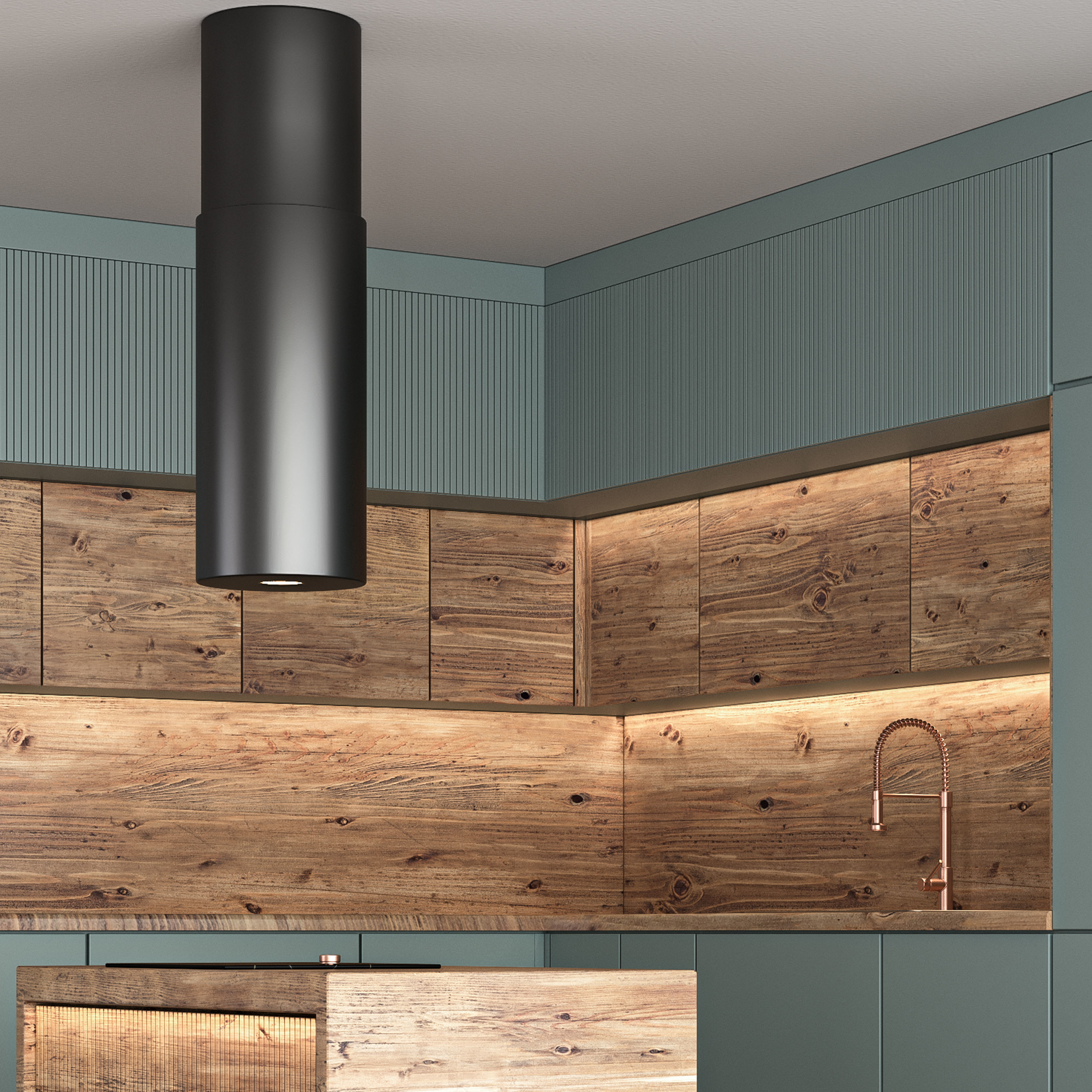 Kitchen modern 02 3D model_4