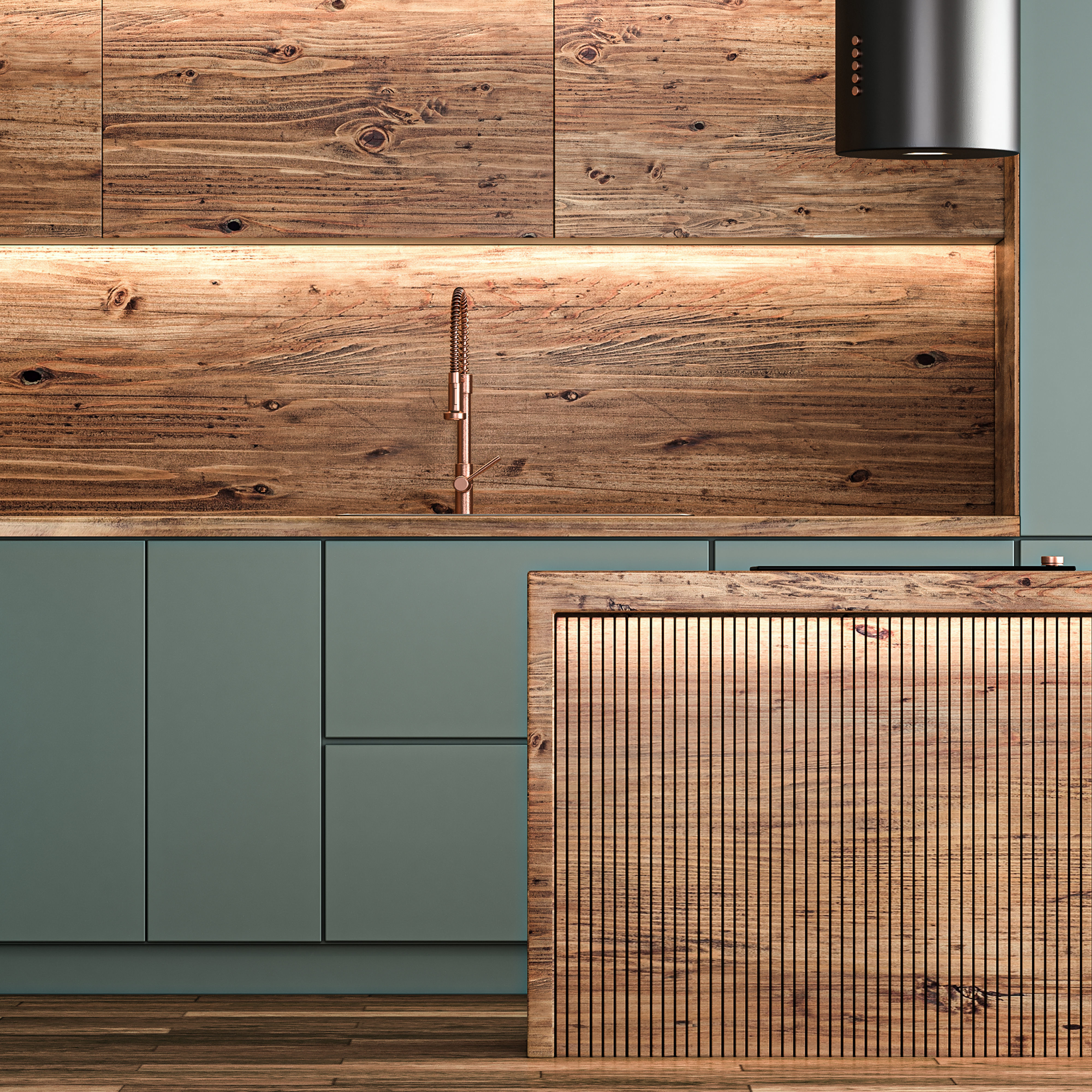 Kitchen modern 02 3D model_3