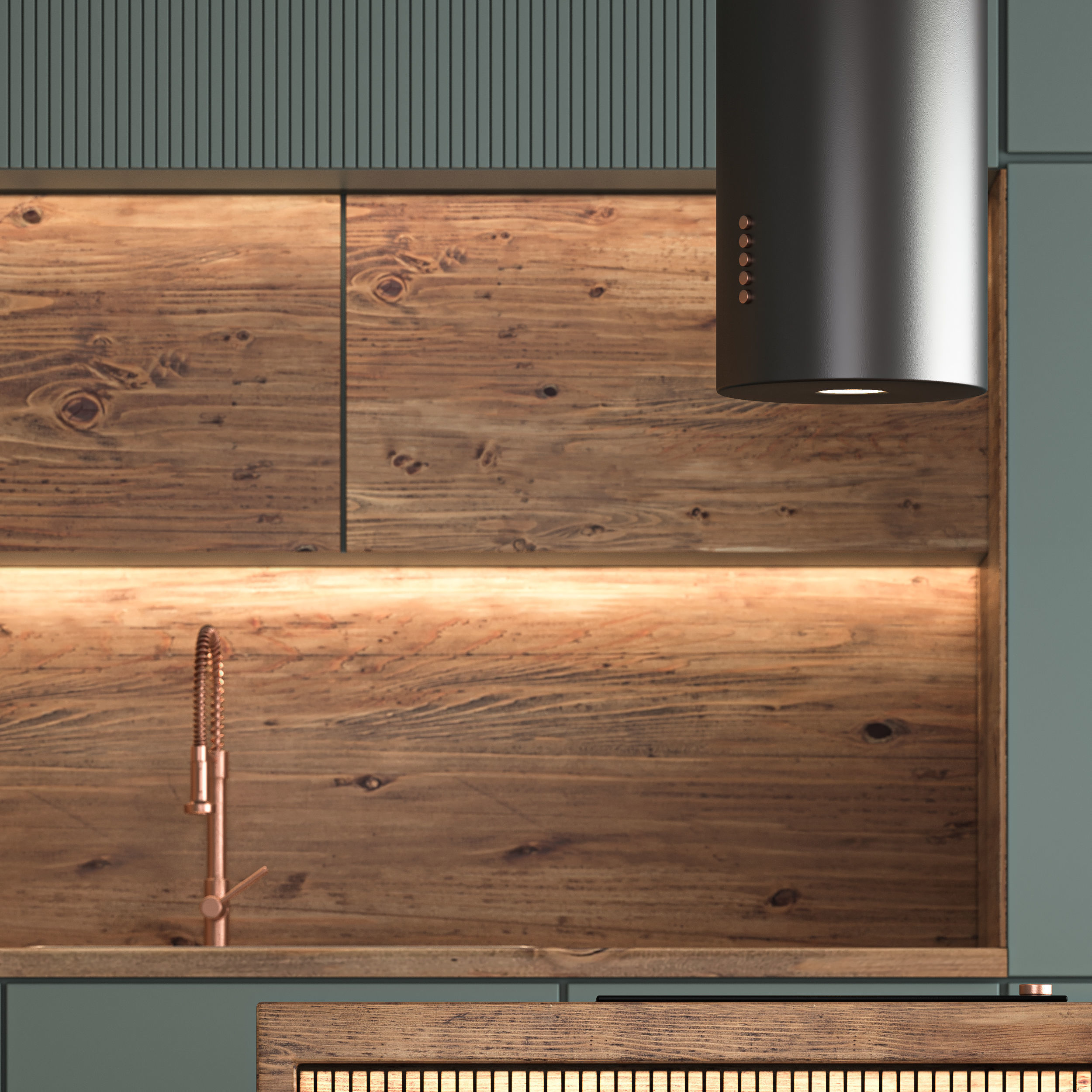 Kitchen modern 02 3D model_1