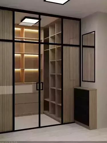 Wardrobe walk-in closet design