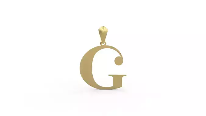 Initial Letters Pendant Amboqia Boriango G