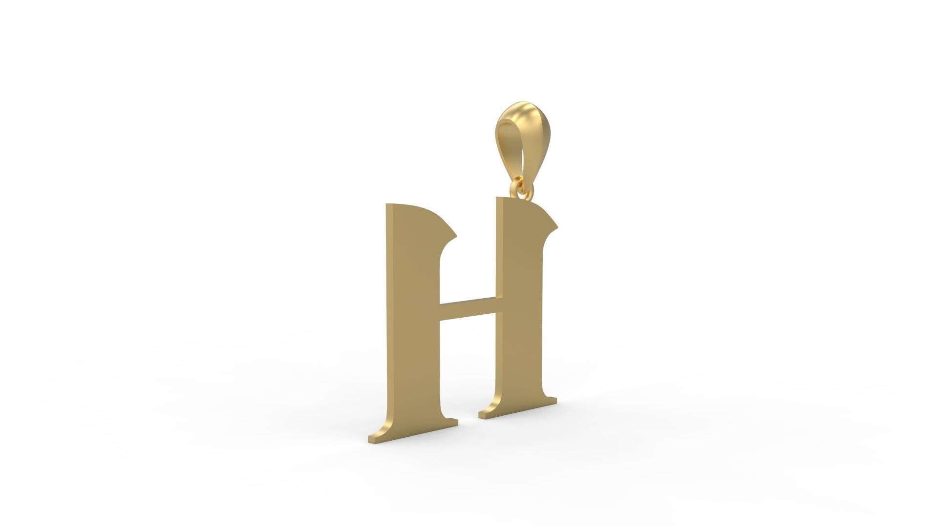 Initial Letters Pendant Amboqia Boriango H 3D print model_3