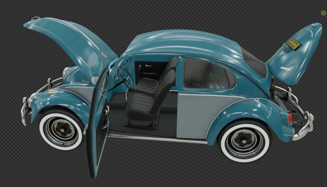 Volkswagen Beetle  3D model_9