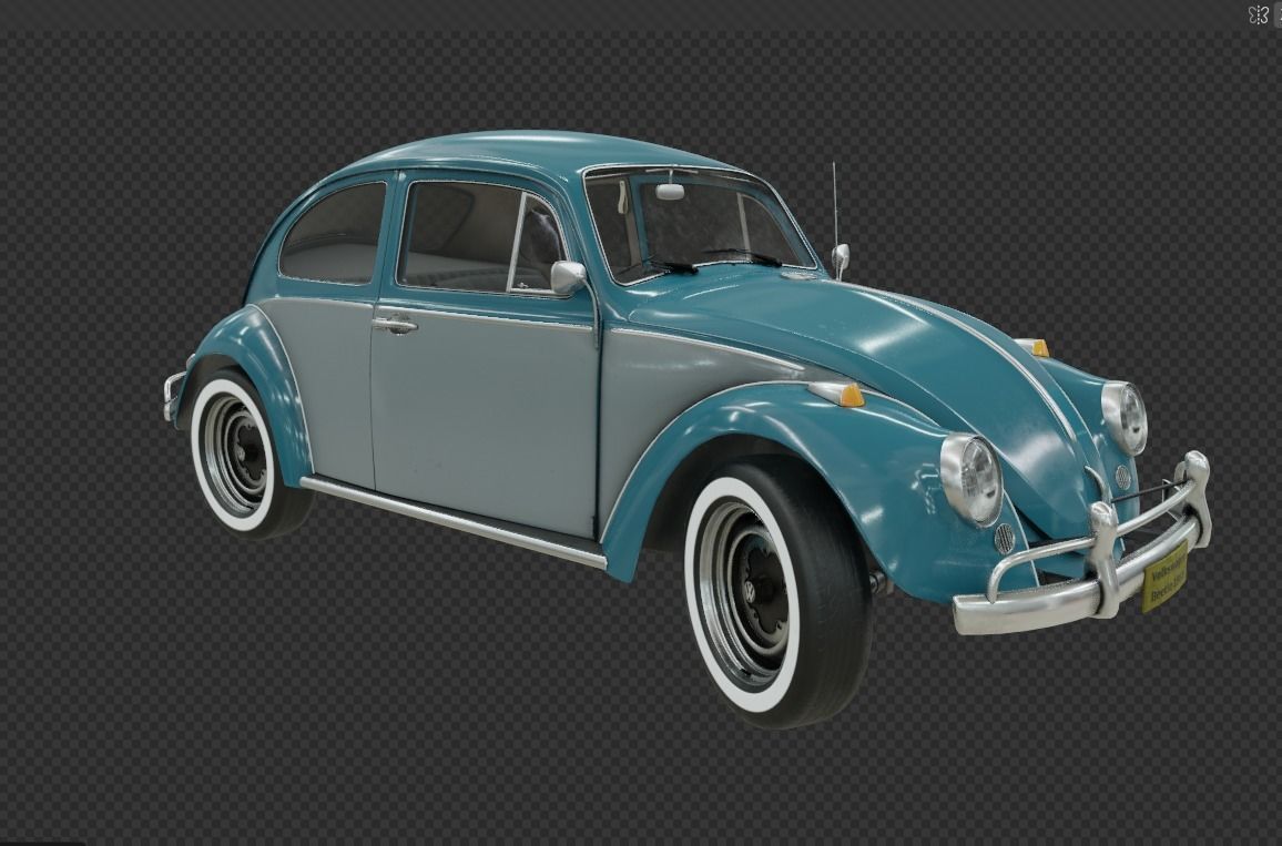 Volkswagen Beetle  3D model_8