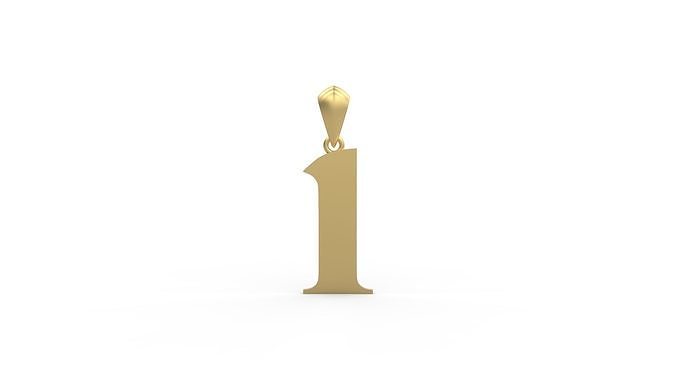 Initial Letters Pendant Amboqia Boriango I 3D print model