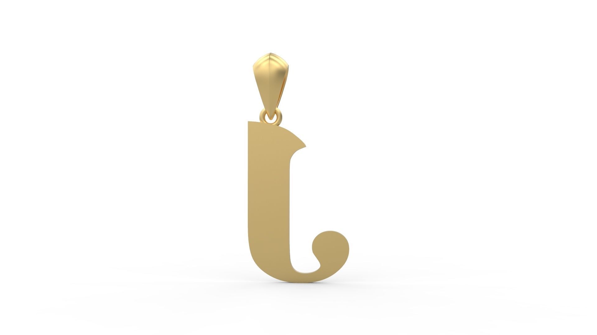 Initial Letters Pendant Amboqia Boriango J 3D print model_4