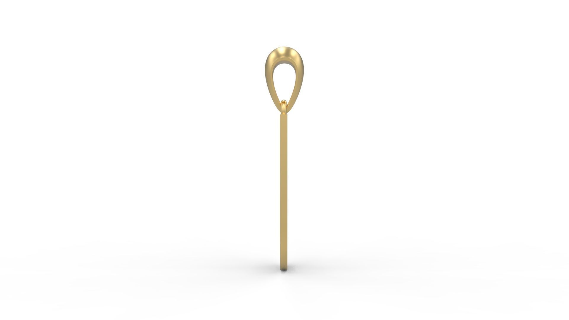 Initial Letters Pendant Amboqia Boriango J 3D print model_2