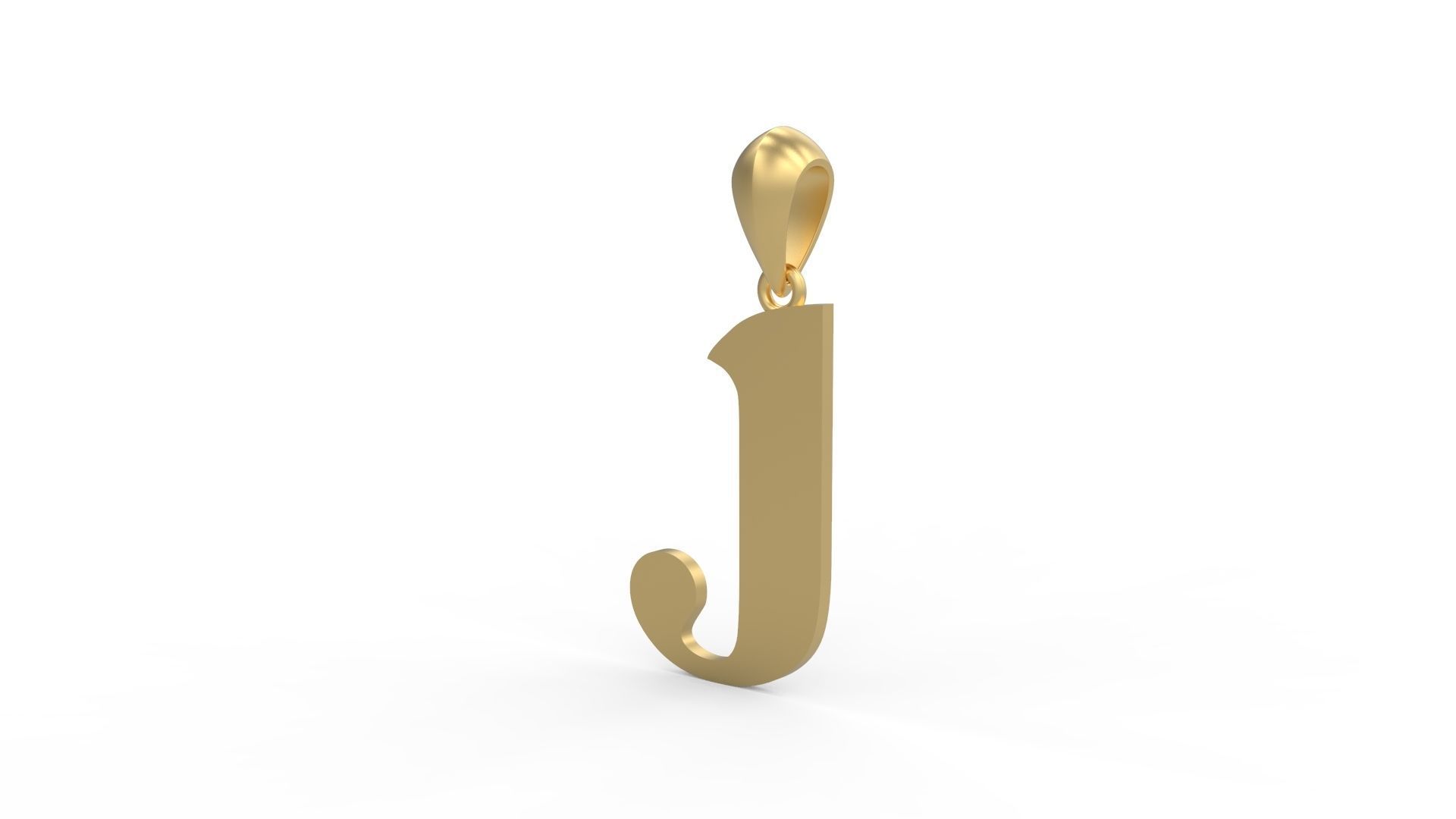 Initial Letters Pendant Amboqia Boriango J 3D print model_1