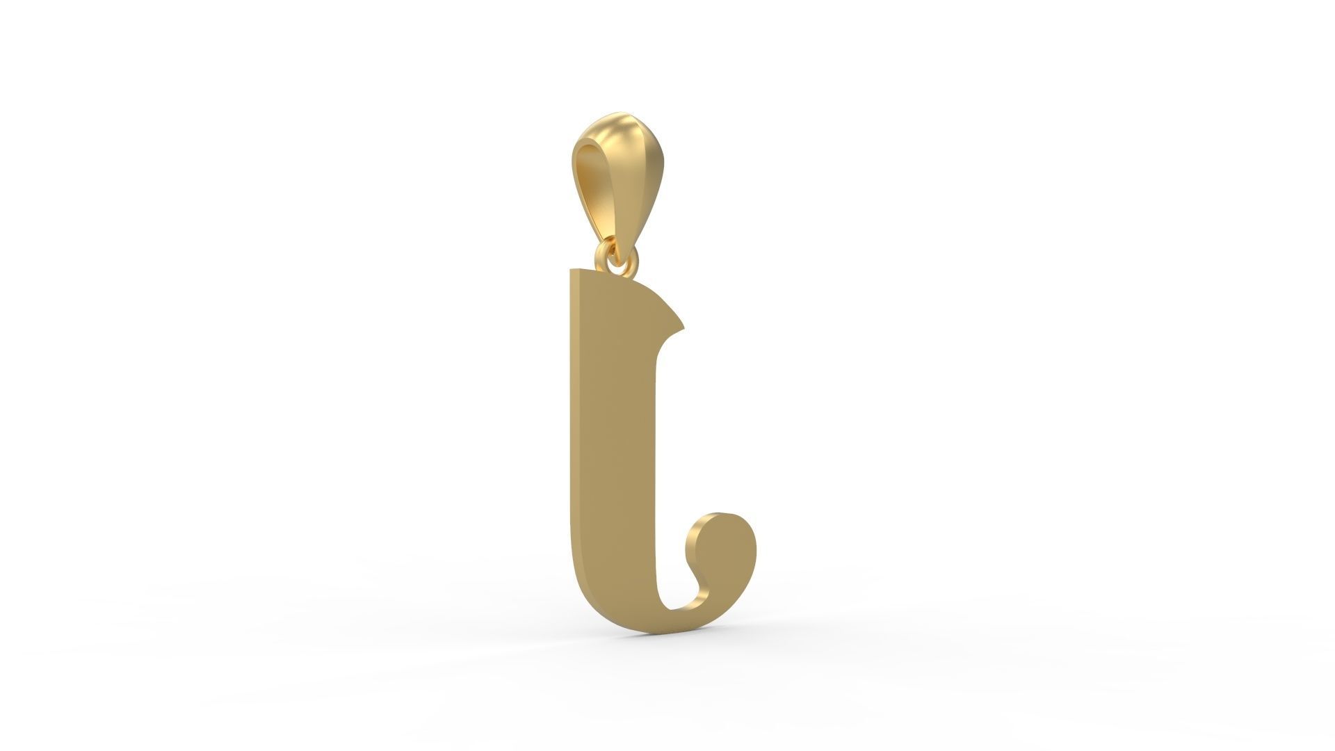 Initial Letters Pendant Amboqia Boriango J 3D print model_3