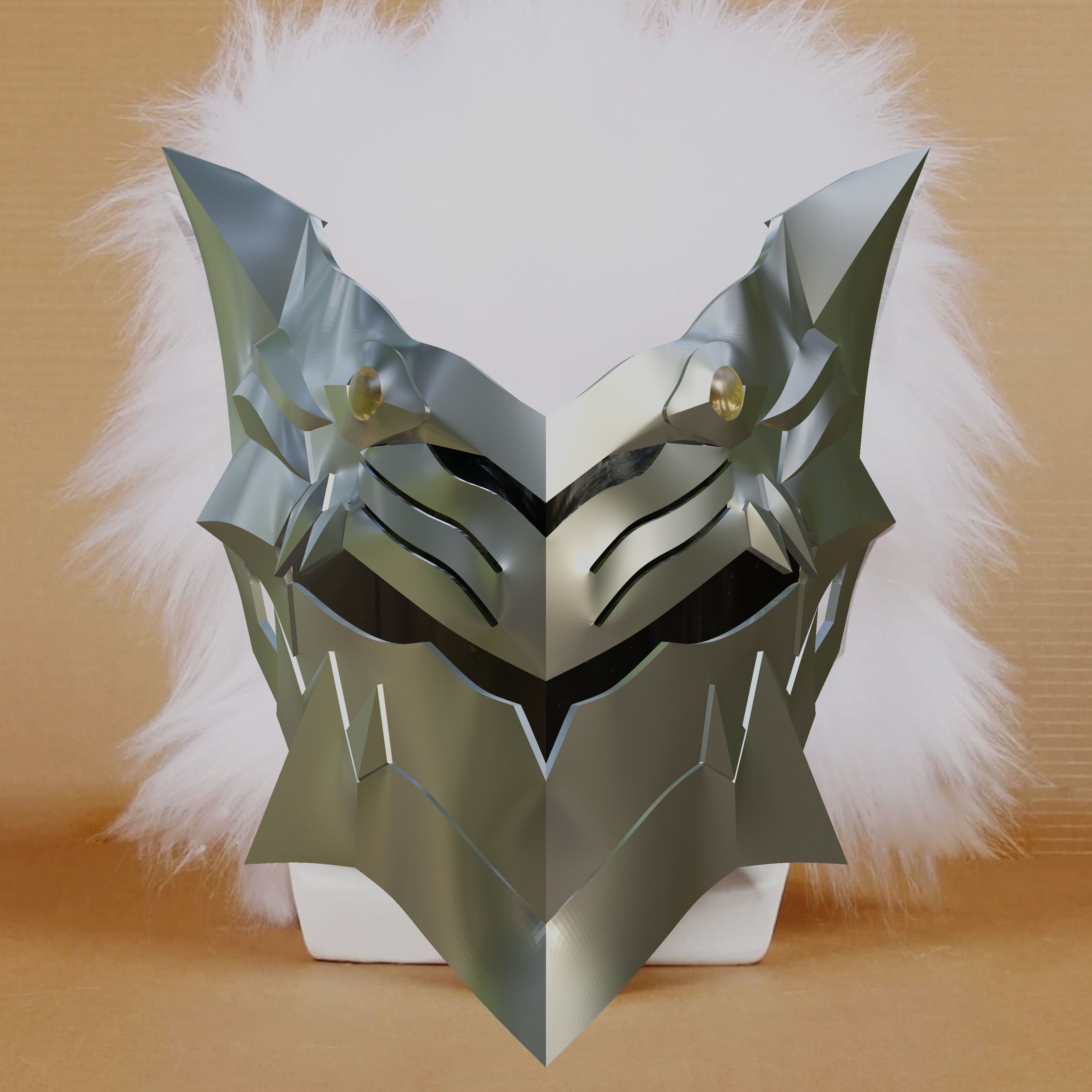 Rhongomyniad Inspired Mask 3D print model_1