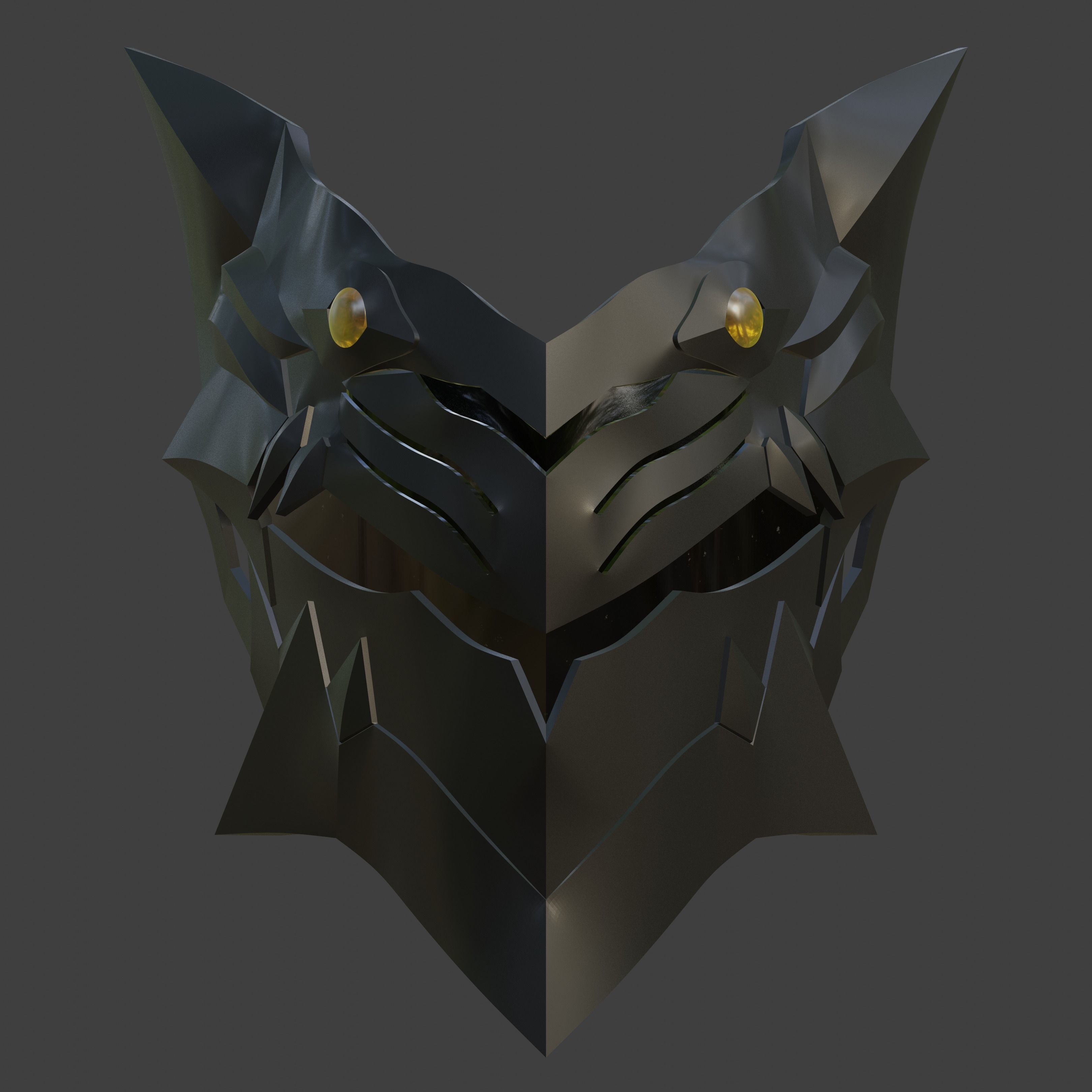 Rhongomyniad Inspired Mask 3D print model_4