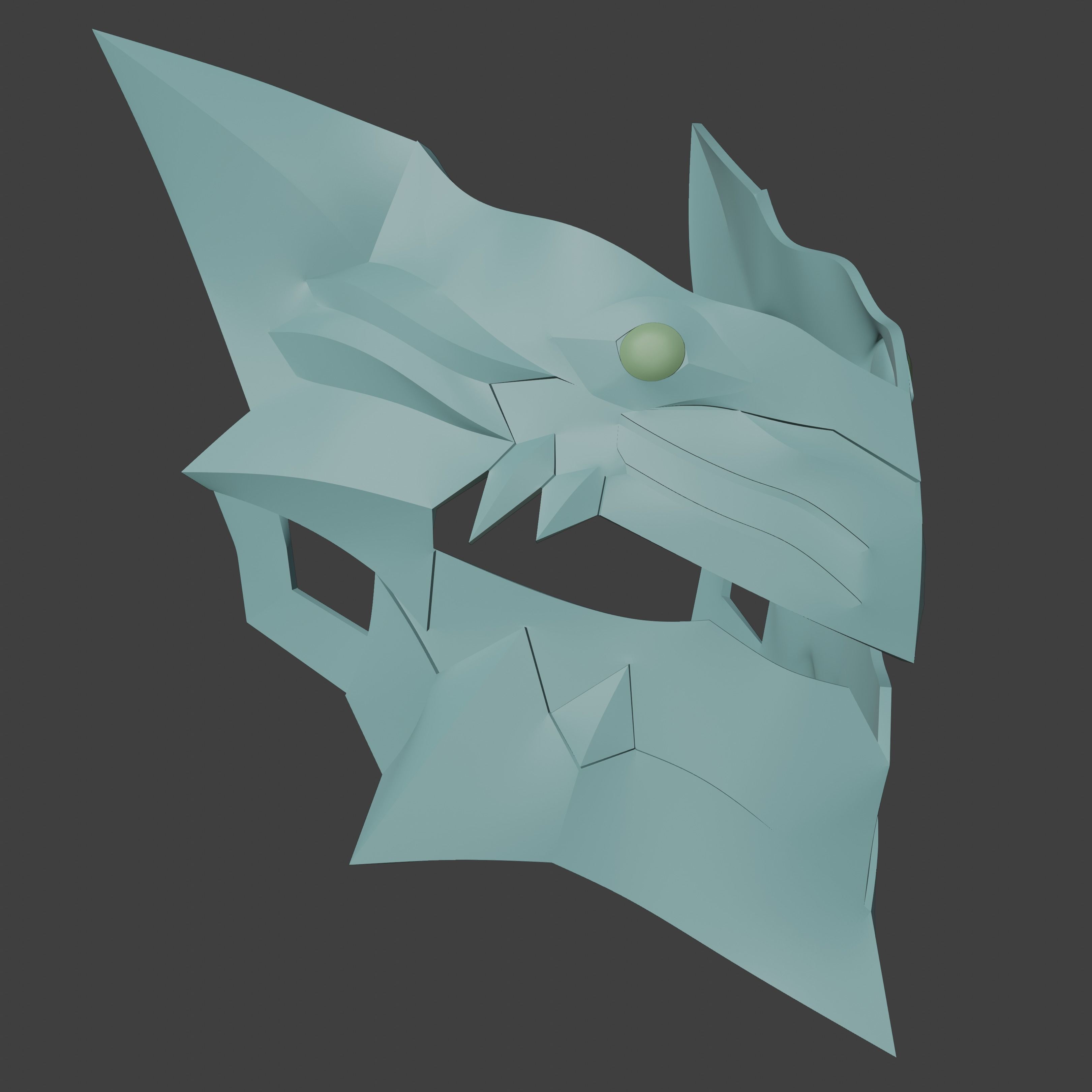 Rhongomyniad Inspired Mask 3D print model_11