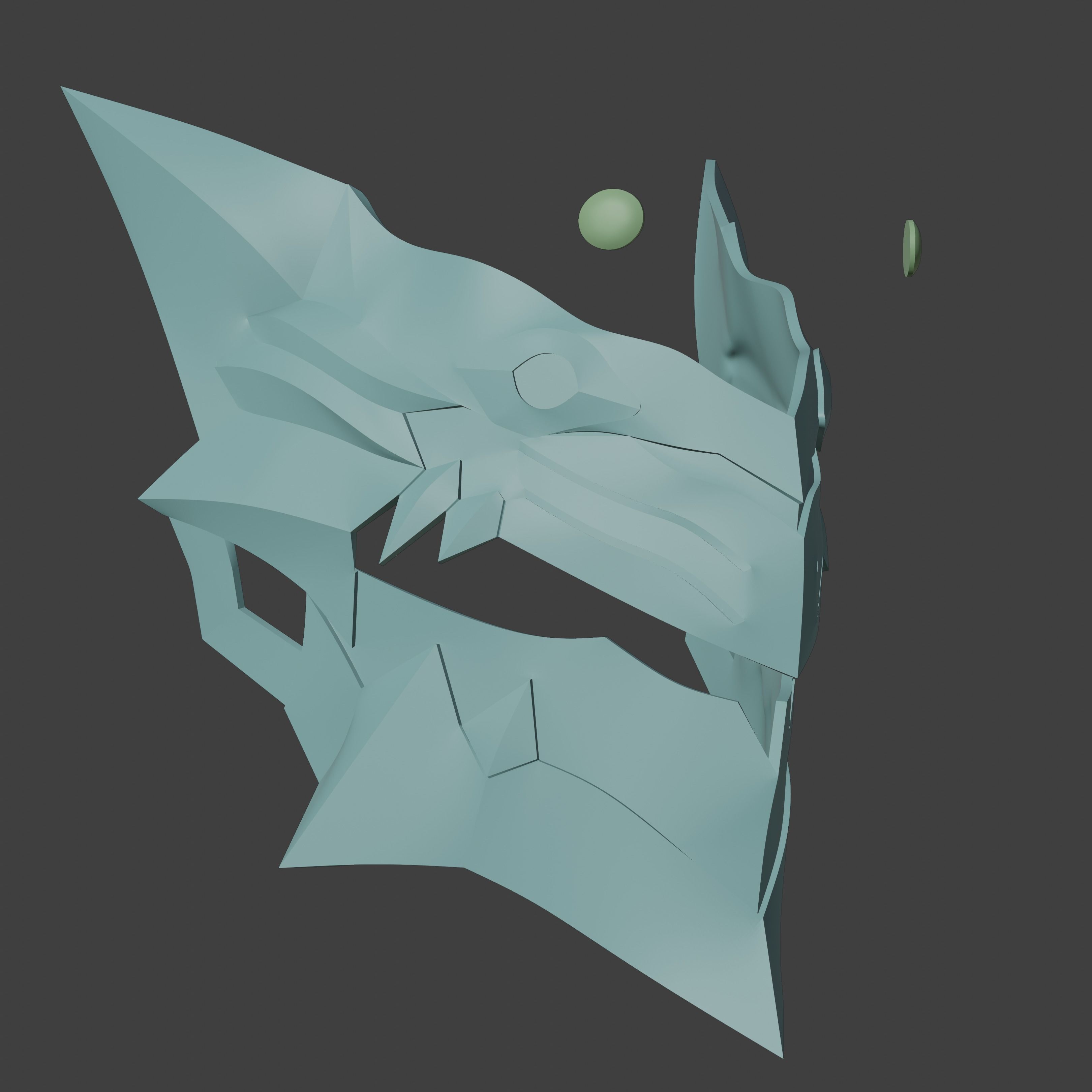 Rhongomyniad Inspired Mask 3D print model_8