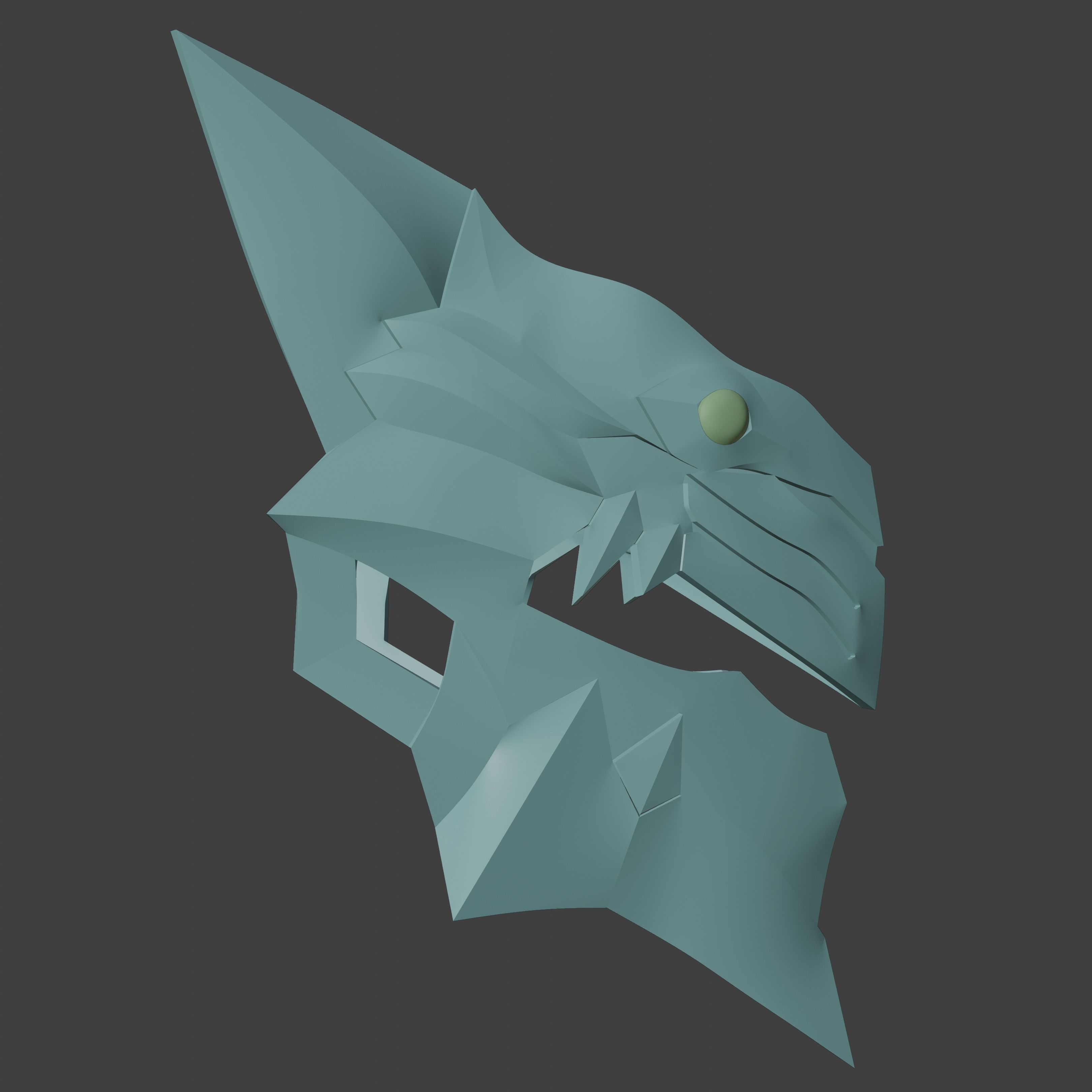 Rhongomyniad Inspired Mask 3D print model_10