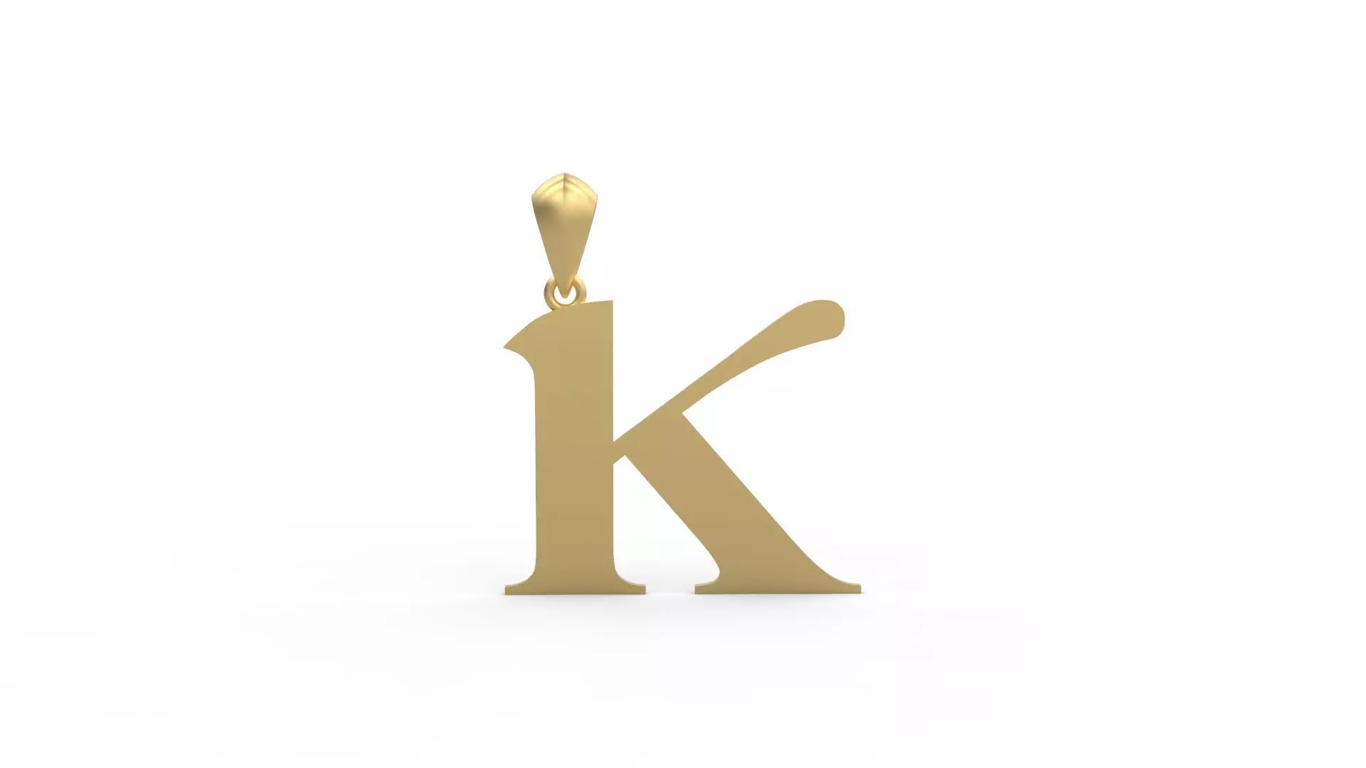 Initial Letters Pendant Amboqia Boriango K 3D print model_0