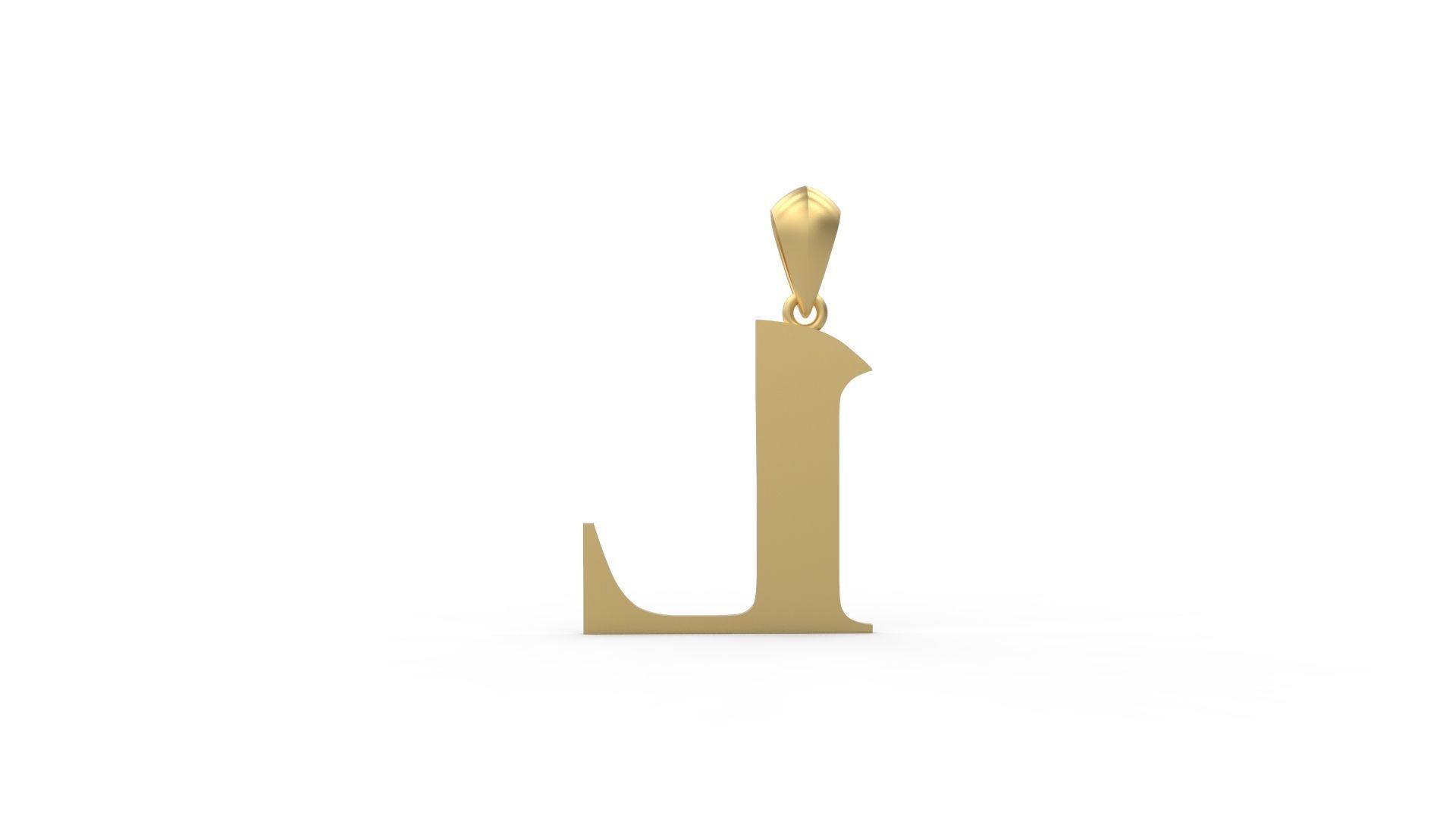 Initial Letters Pendant Amboqia Boriango L 3D print model_4