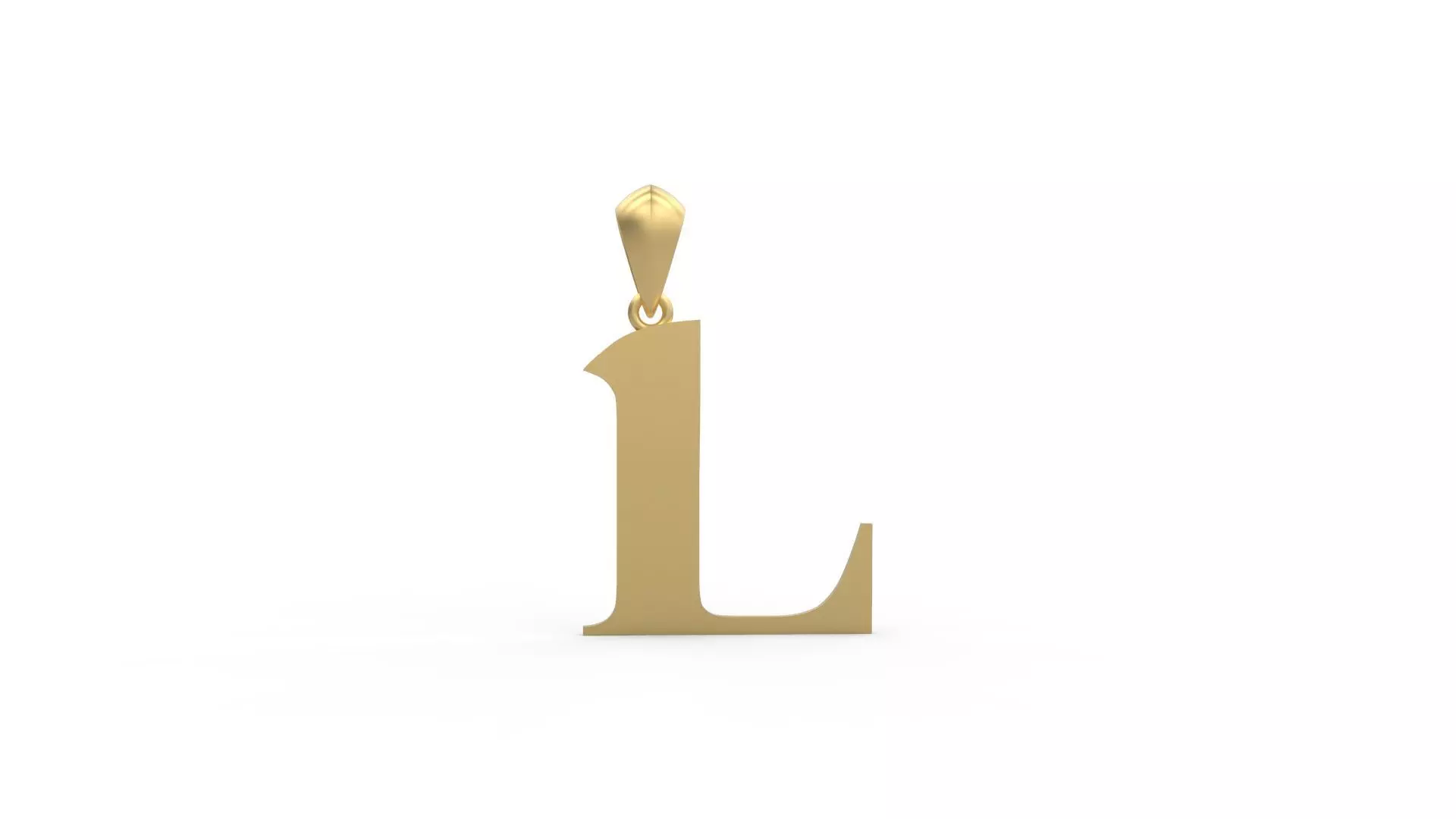 Initial Letters Pendant Amboqia Boriango L 3D print model_0