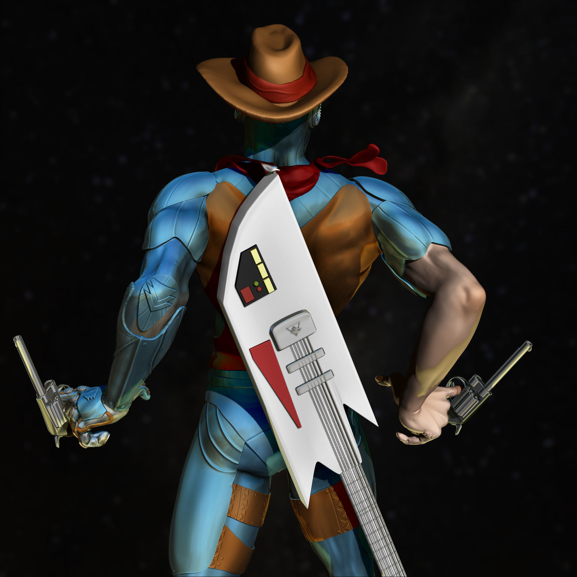 Bluegrass from Silverhawks fanart 3D print model_3