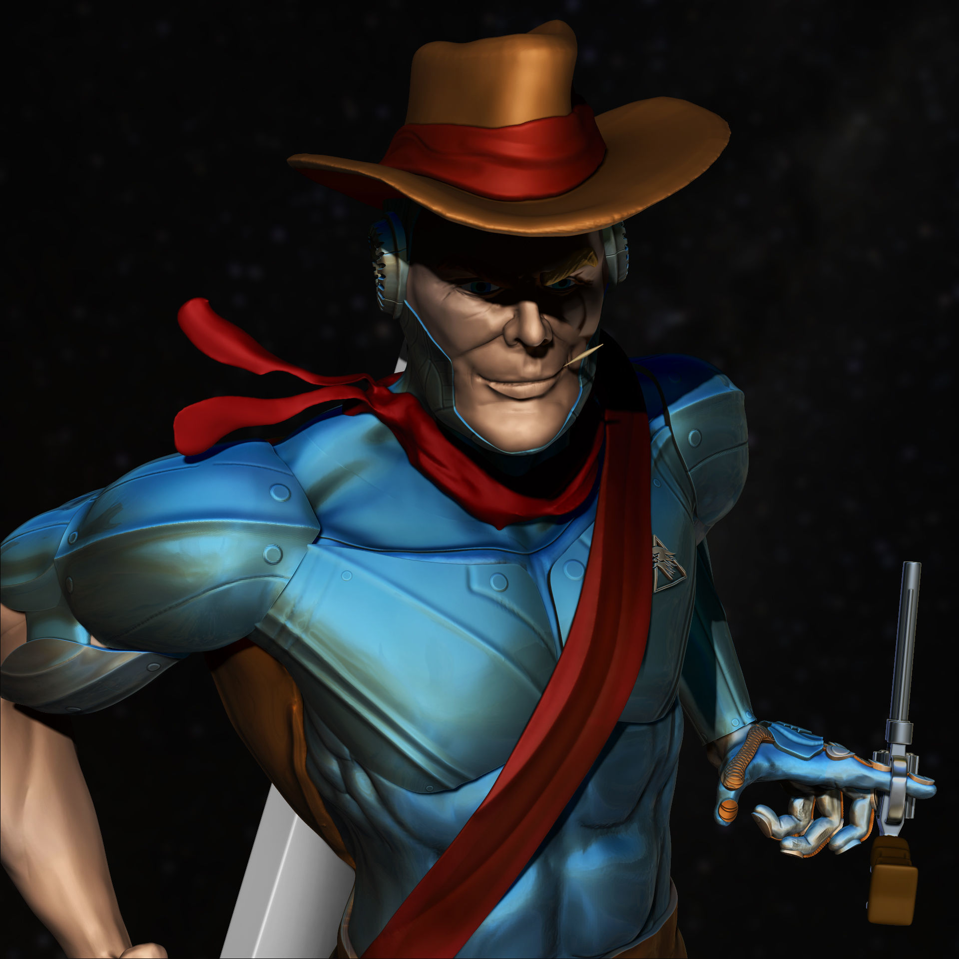 Bluegrass from Silverhawks fanart 3D print model_4