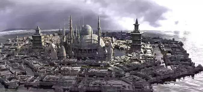 Star Wars Coruscant inspired towers collection