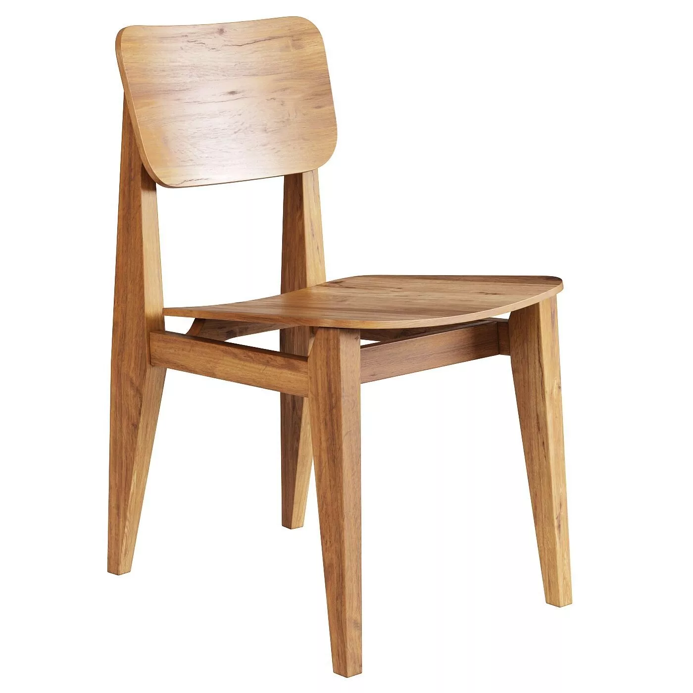 C-Chair Dining Chair - Veneer 3D model