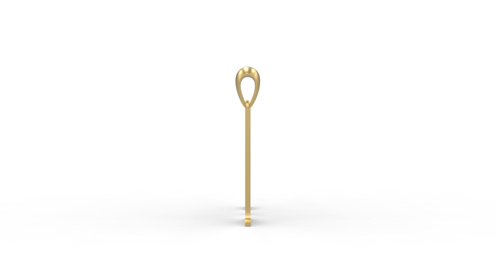 Initial Letters Pendant Amboqia Boriango M 3D print model_2