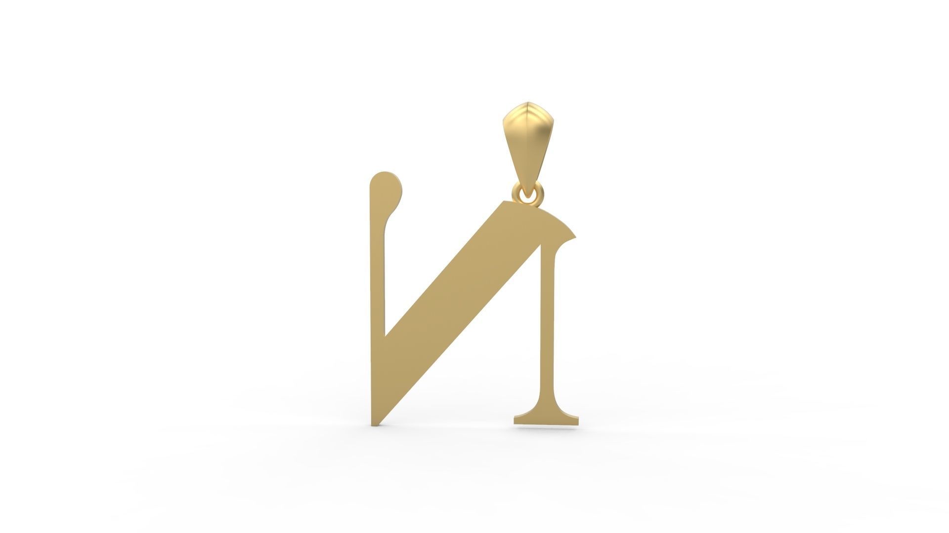 Initial Letters Pendant Amboqia Boriango N 3D print model_4