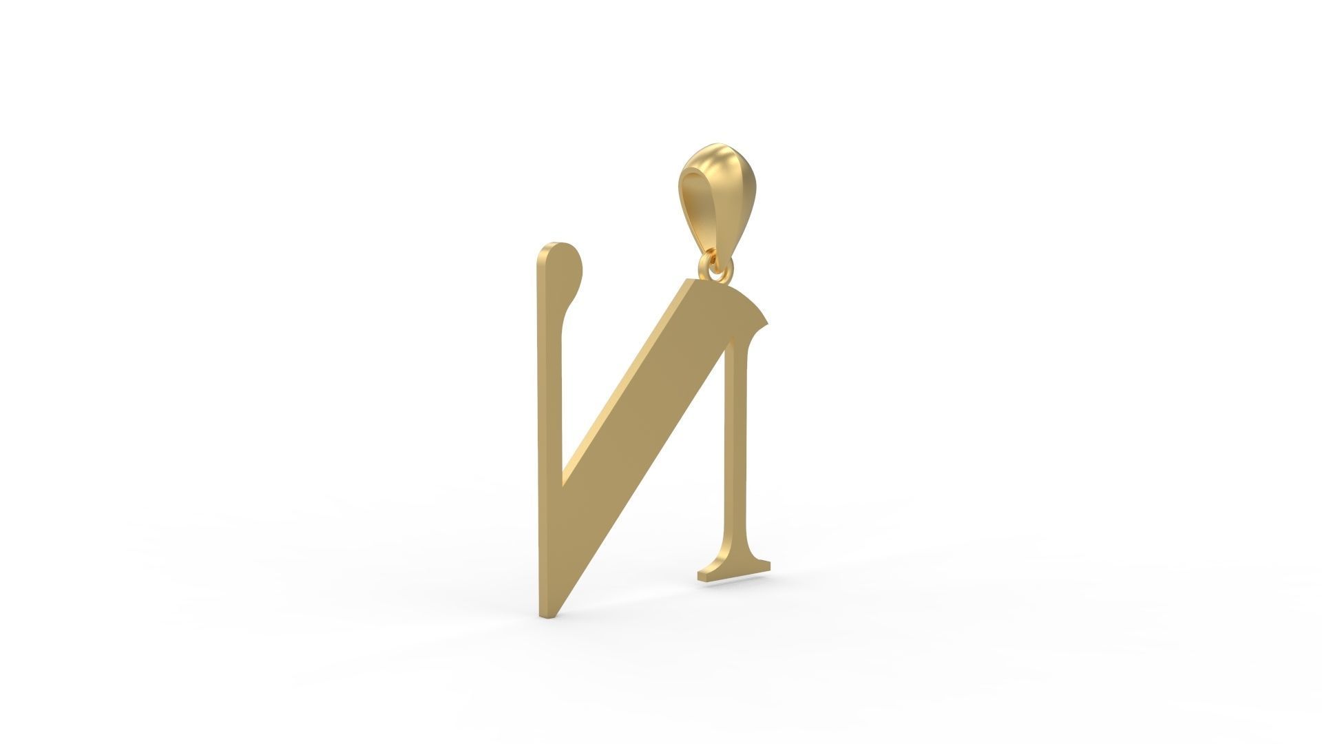 Initial Letters Pendant Amboqia Boriango N 3D print model_3