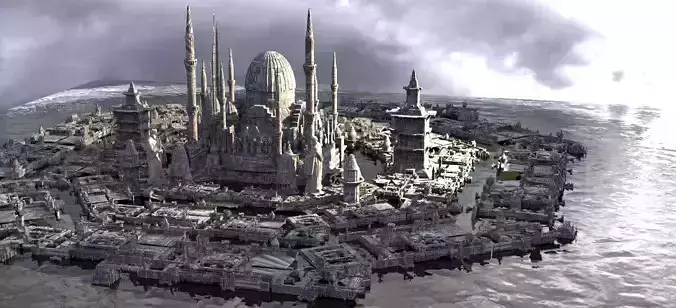 Star Wars Coruscant inspired Huge City 3