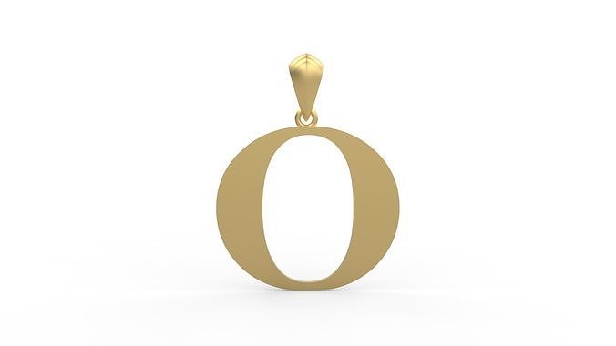 Initial Letters Pendant Amboqia Boriango O 3D print model
