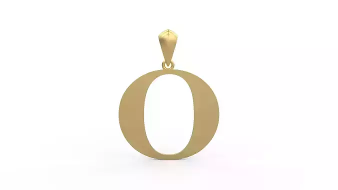 Initial Letters Pendant Amboqia Boriango O 3D print model