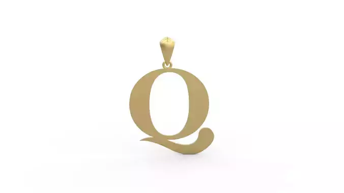 Initial Letters Pendant Amboqia Boriango Q