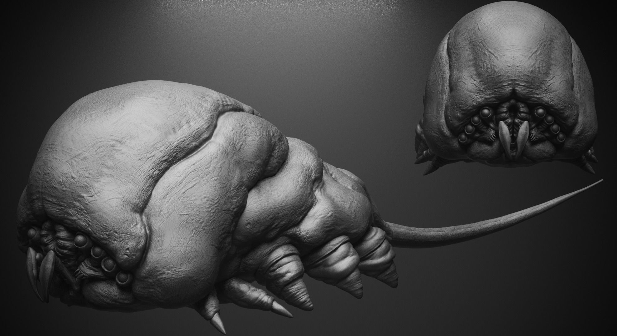 CRAWLERS - 33 Creeping Beasts Curve Brush and OBJs 3D model_8