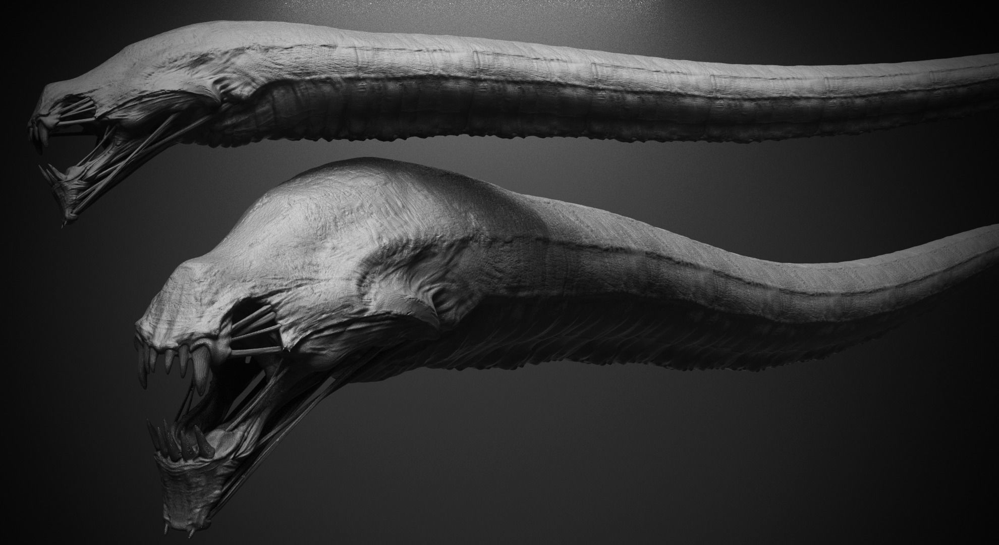 CRAWLERS - 33 Creeping Beasts Curve Brush and OBJs 3D model_45