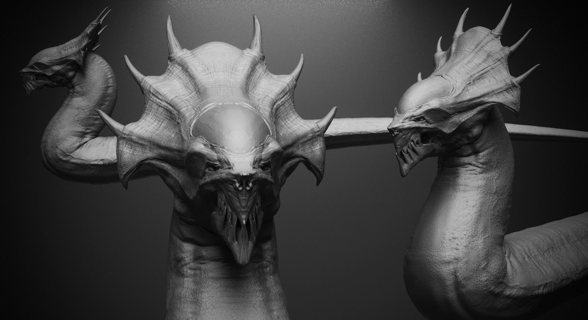 CRAWLERS - 33 Creeping Beasts Curve Brush and OBJs 3D model_27