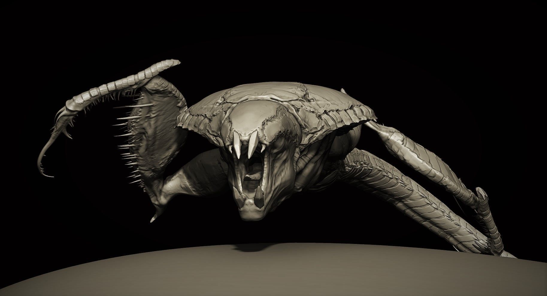 CRAWLERS - 33 Creeping Beasts Curve Brush and OBJs 3D model_49