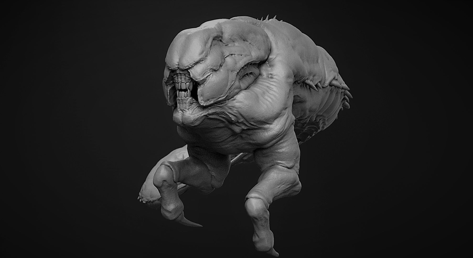 CRAWLERS - 33 Creeping Beasts Curve Brush and OBJs 3D model_12