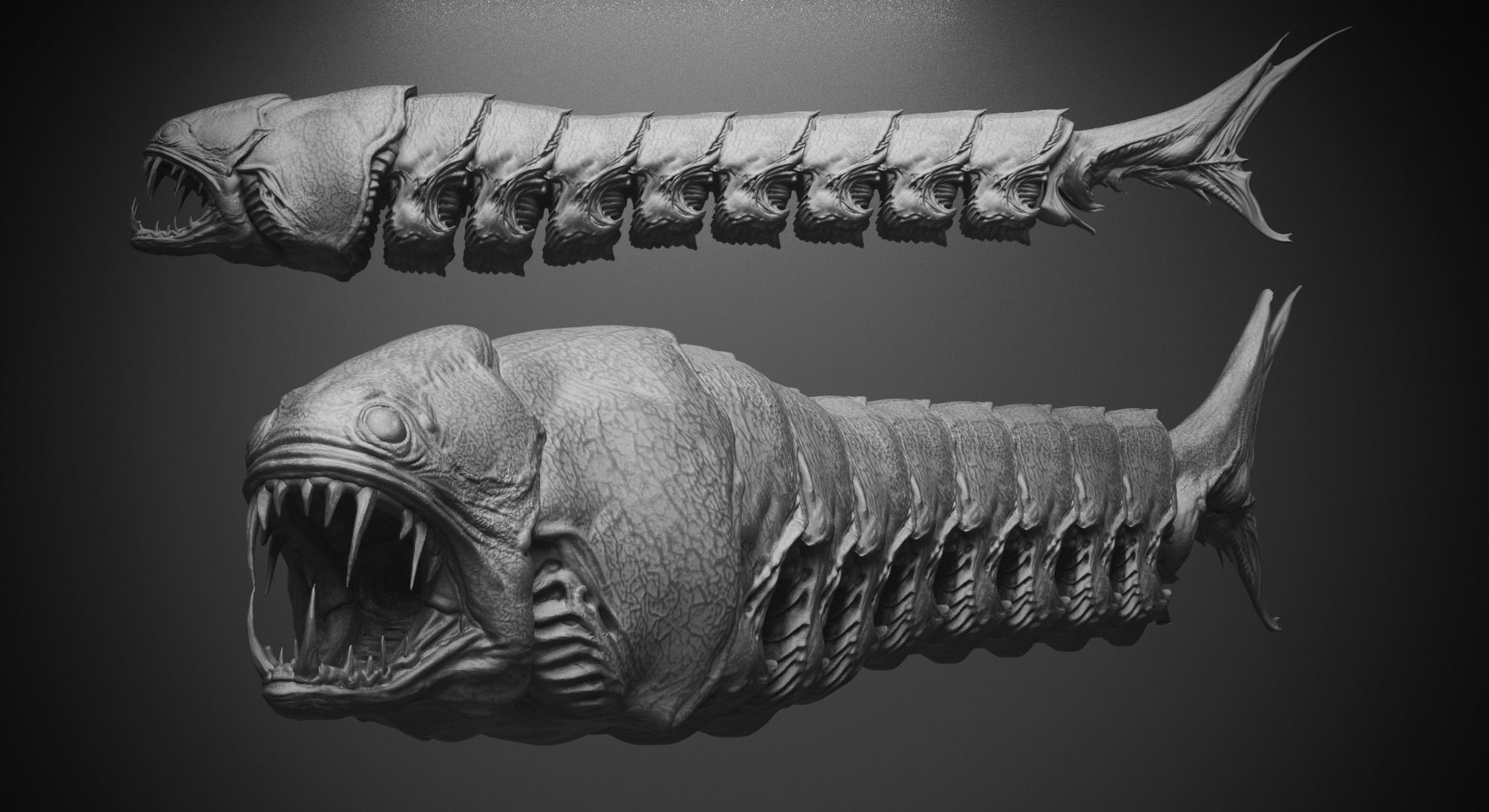 CRAWLERS - 33 Creeping Beasts Curve Brush and OBJs 3D model_54