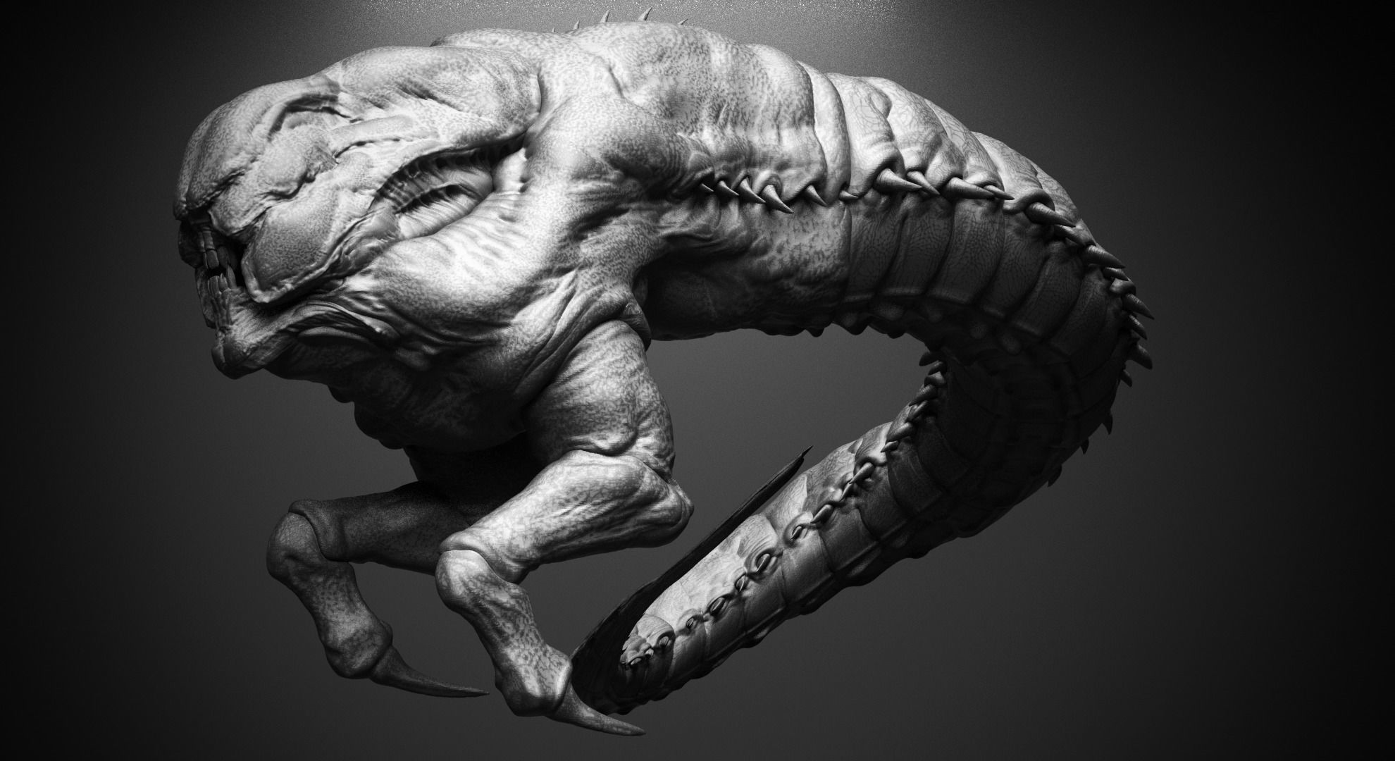 CRAWLERS - 33 Creeping Beasts Curve Brush and OBJs 3D model_11