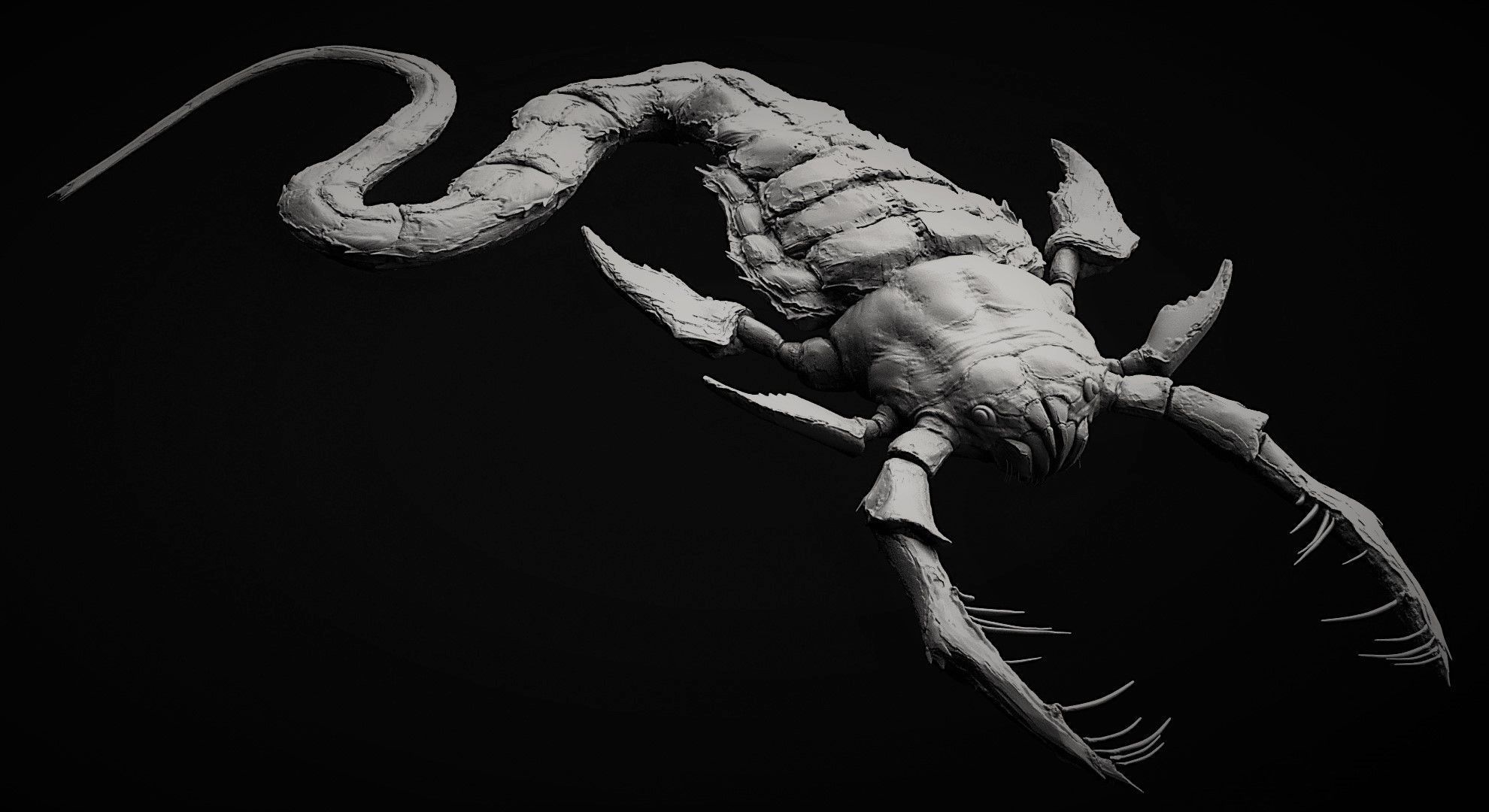 CRAWLERS - 33 Creeping Beasts Curve Brush and OBJs 3D model_41