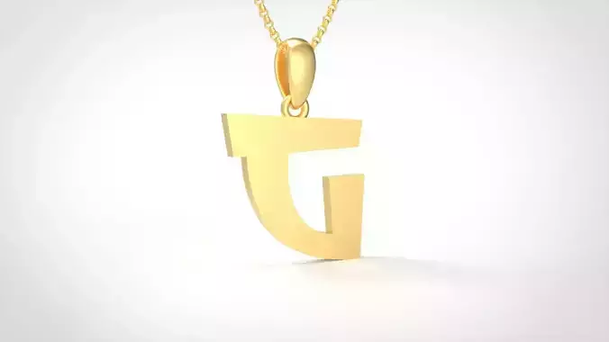 Model 661 G Saiko Initial Japon Letter 3D print model
