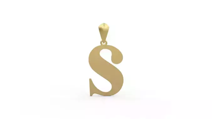 Initial Letters Pendant Amboqia Boriango S 3D print model