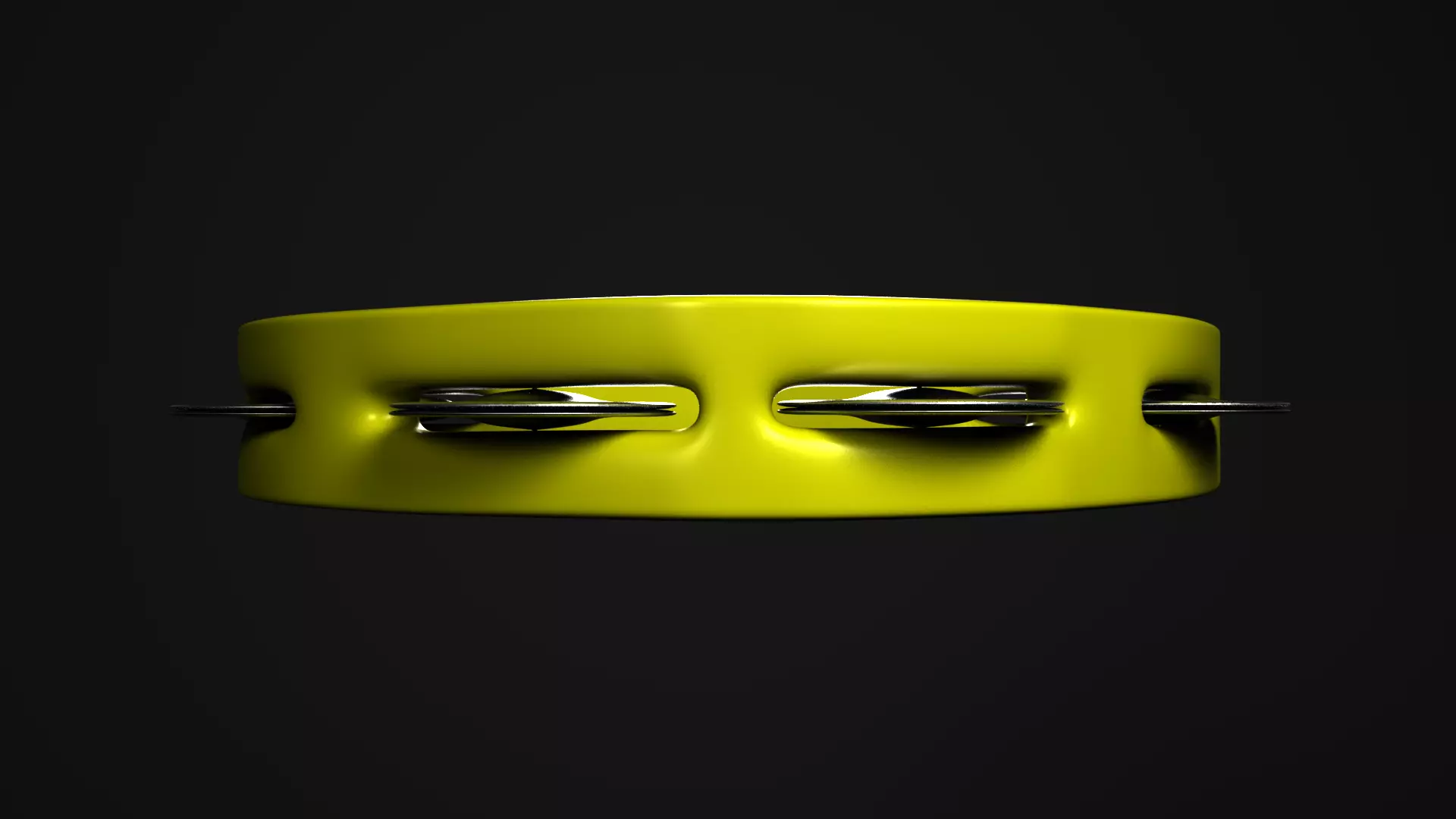 Tambourine metal ring 3D model