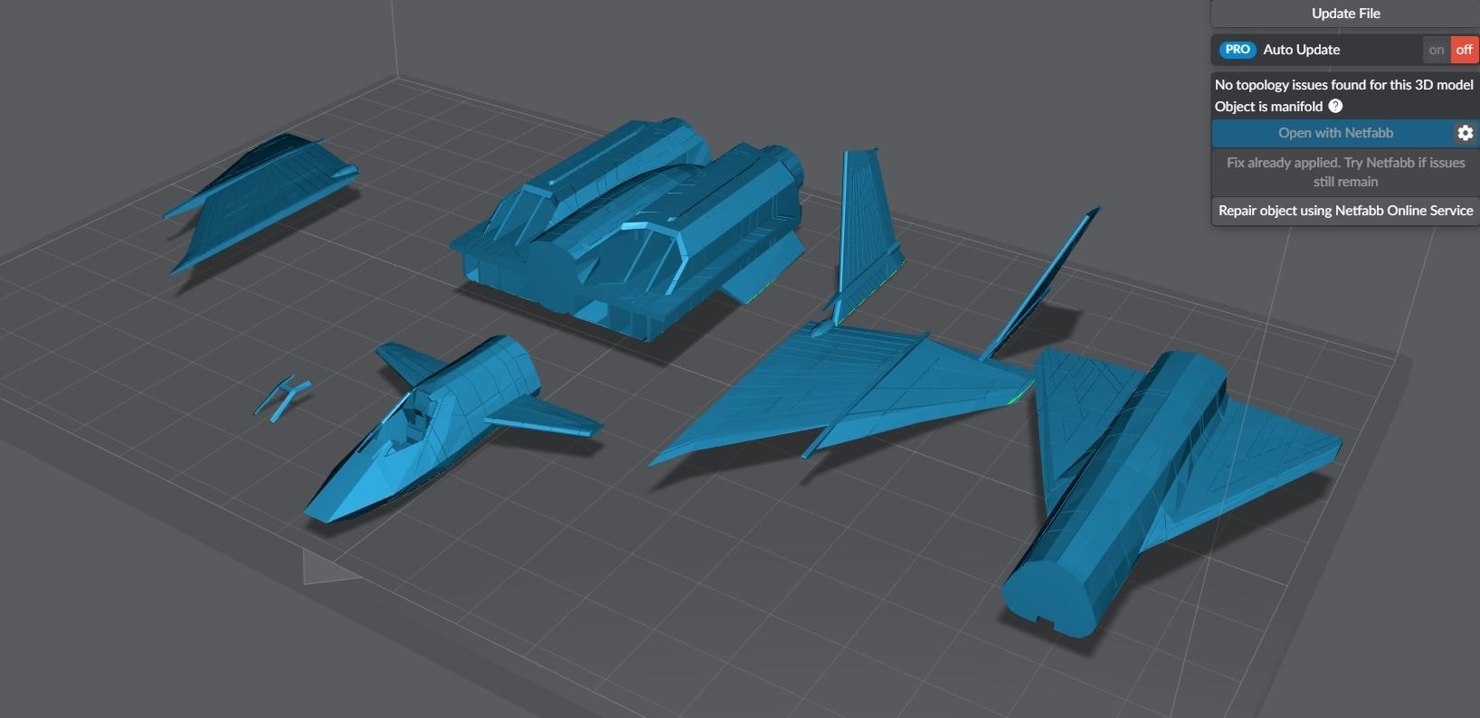 Mig 31 Firefox Low Poly Scale model 3D print model_7