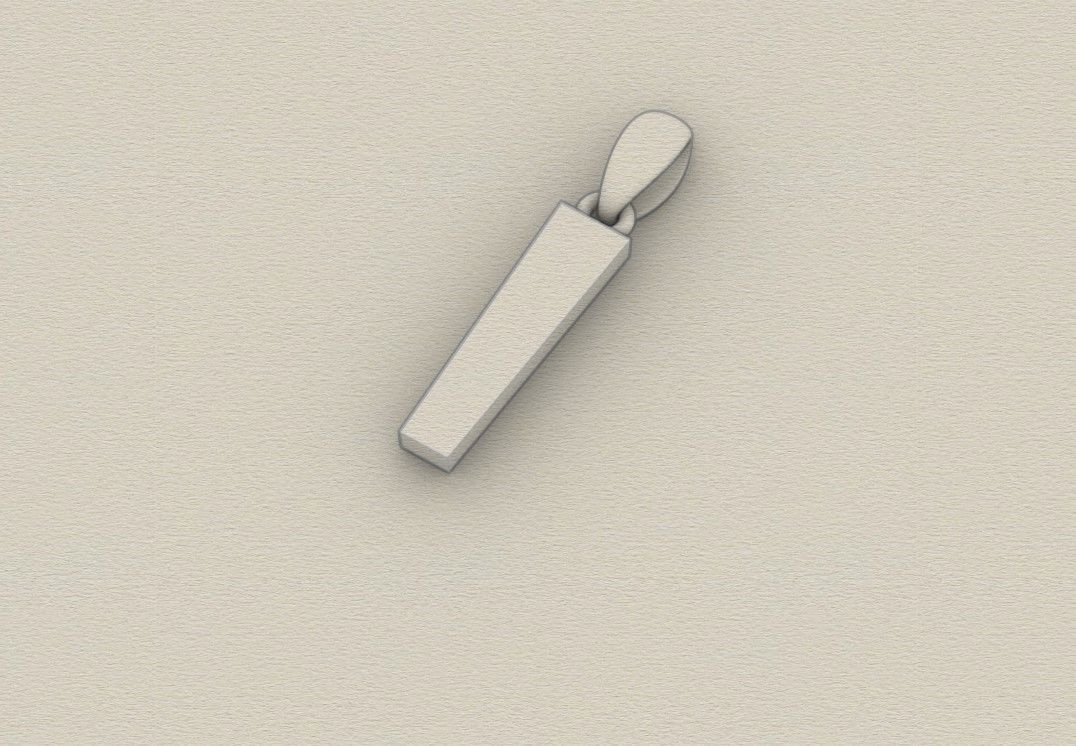 Model 663 I Saiko Initial Japon Letter 3D print model_9