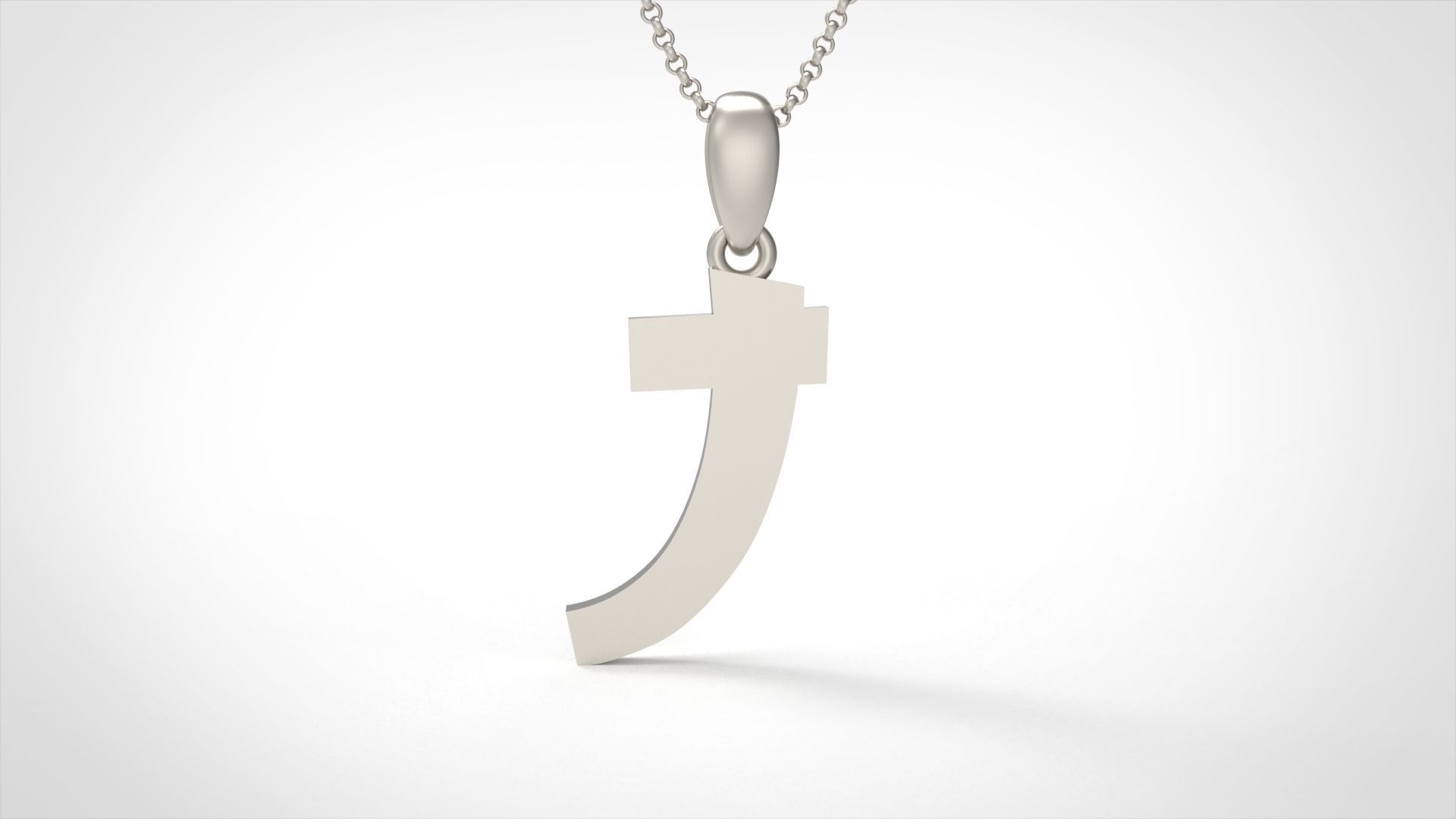 Model 664 J Saiko Initial Japon Letter 3D print model_4